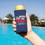 Anyone But Trump 2024 Funny Political Blue Seltzer Can Cooler