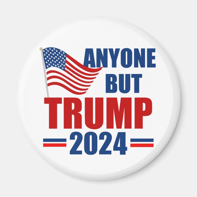 Anyone But Trump Funny 2024 Election Magnet (Front)