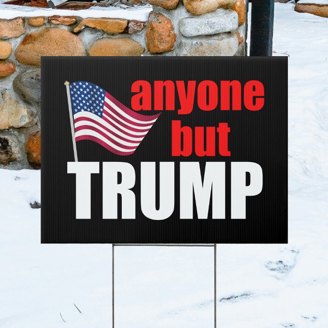 Anyone But Trump Funny 2024 Election Sign (Creator Uploaded)