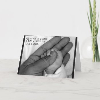Anyone Can Be A Father Card by NotionsbyNique at Zazzle