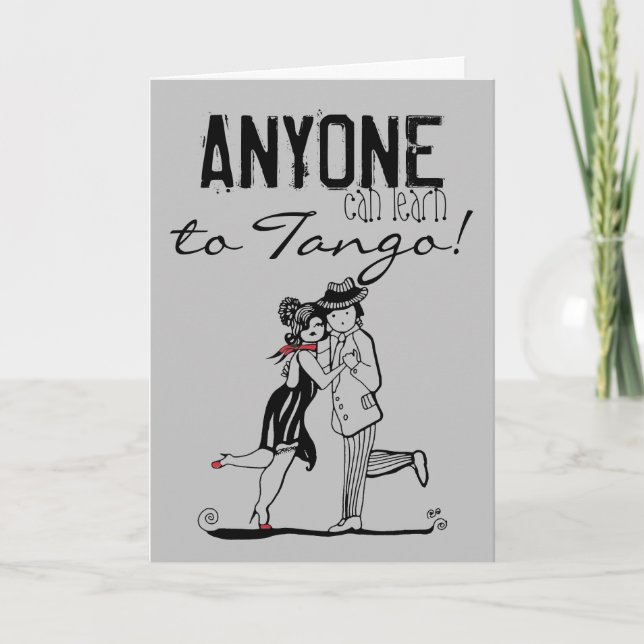 ANYONE can learn to Tango Quote Card (Front)