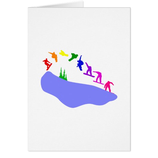 Anyone can Snowboard Cards (Front)