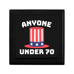 Anyone Under 70 for US President 2024 Funny Gift Box