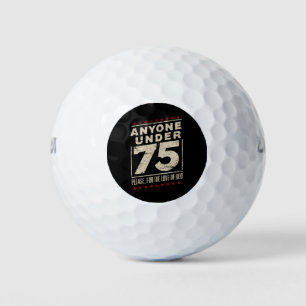 Anyone Under 75 Funny Election Biden Trump Golf Balls