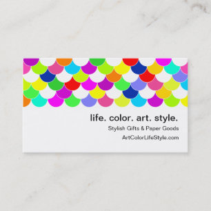 Anything But Gray Fish Scales Business Card