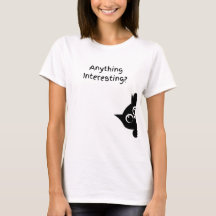 Anything Interesting? Funny Black Cat Graphic Desi