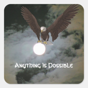 Anything Is Possible Eagle Inspirational Sticker