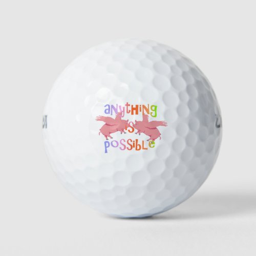 Anything is Possible When Pigs Fly Golf Balls