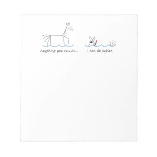 Anything You Can Do... Snorkeling Mule Notepad