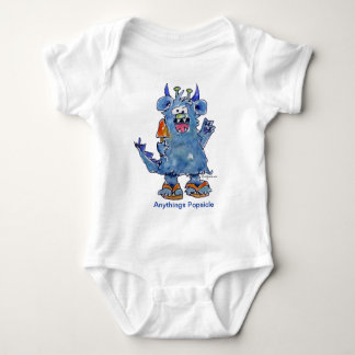 Anythings Popsicle Funny Monster Baby T Shirt
