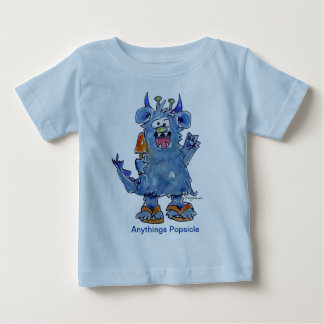 Anythings Popsicle Funny Monster Baby T Shirt