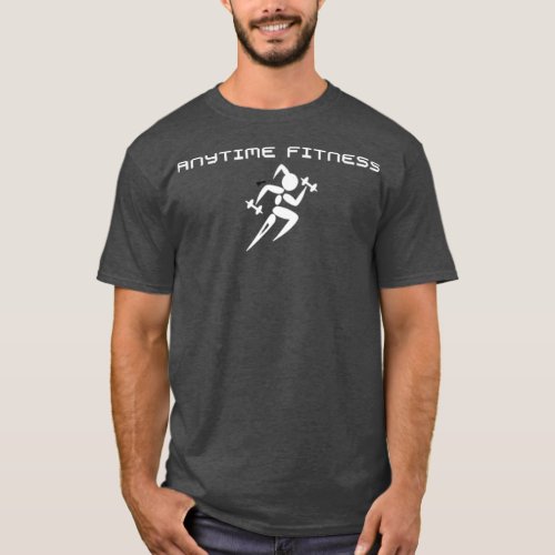 Anytime Fitness powerful design dumbbells  T_Shirt