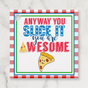 anyway you slice it you're awesome valentines day favor tags