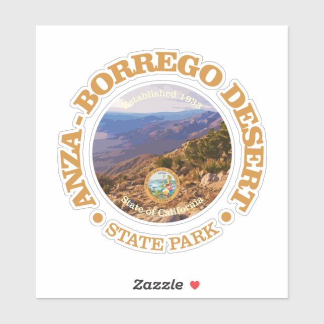 Anza-Borrego Desert SP Sticker (Sheet)