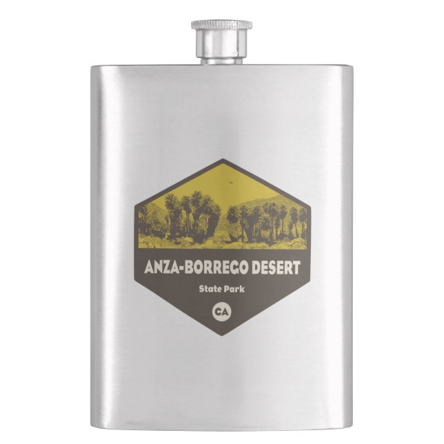 Anza-Borrego Desert State Park California Flask (Front)
