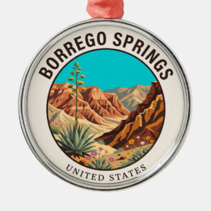 Anza-Borrego Desert State Park California Metal Ornament