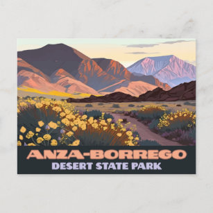 Anza Borrego Desert State Park California  Postcard
