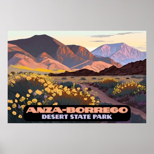 Anza Borrego Desert State Park California  Poster