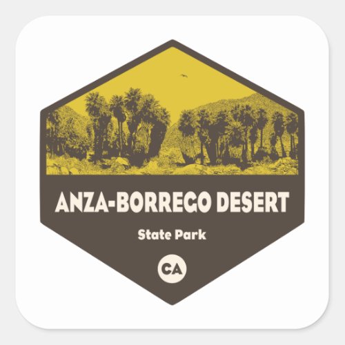 Anza_Borrego Desert State Park California Square Sticker
