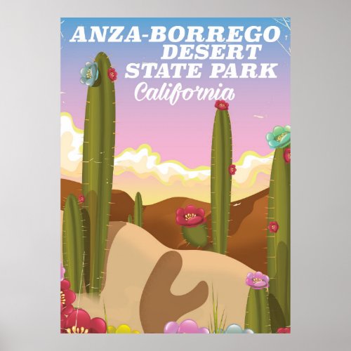 Anza_Borrego Desert State Park travel poster