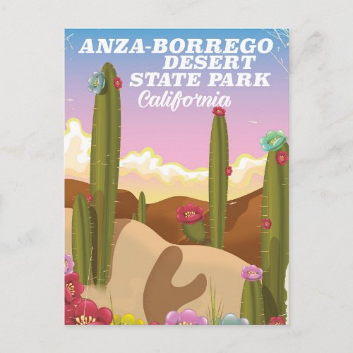 Anza_Borrego Desert State Park travel poster Postcard