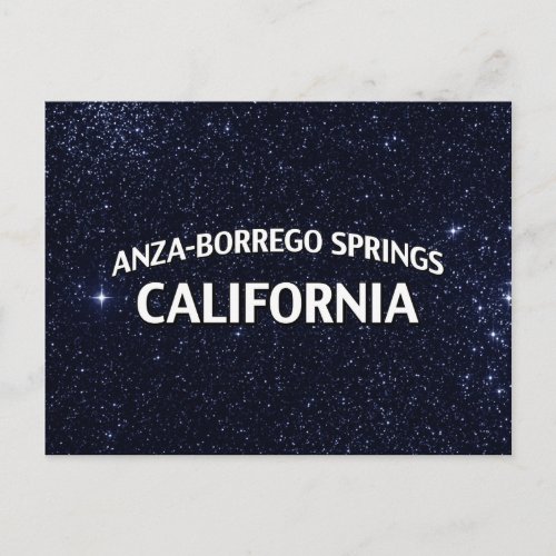 Anza_Borrego Springs California Postcard