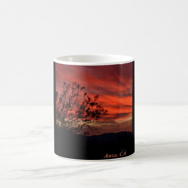 Anza, CA Sunset Coffee Mug (Center)