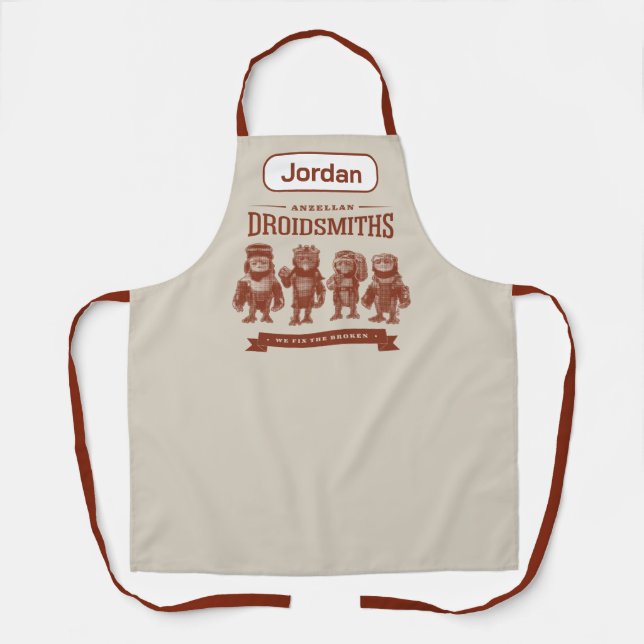 Anzellan Droidsmiths - We Fix The Broken Apron (Front)