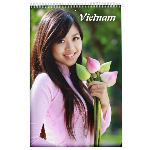 Ao Dai Vietnam Calendar