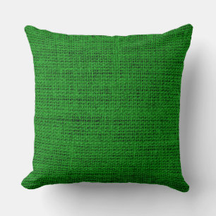 Ao (English) burlap linen background Throw Pillow