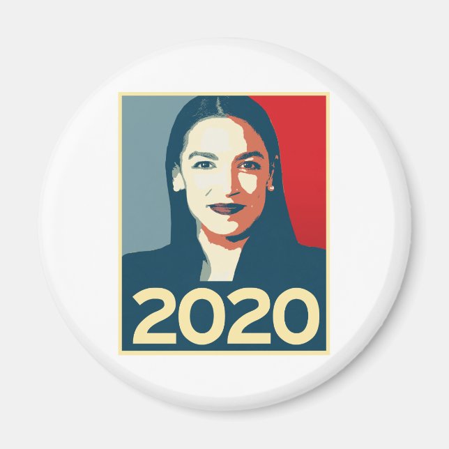 AOC 2020 Propaganda Magnet (Front)