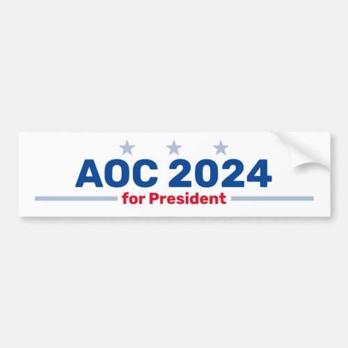 AOC 2024 bumper sticker