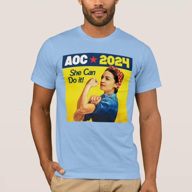 AOC 2024: She can do it T-Shirt (Front)