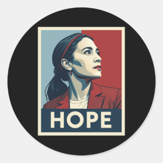 Aoc Alexandria Ocasio Cortez 2028 For President - Classic Round Sticker