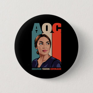 Aoc Alexandria Ocasio-cortez First Female Presiden Button