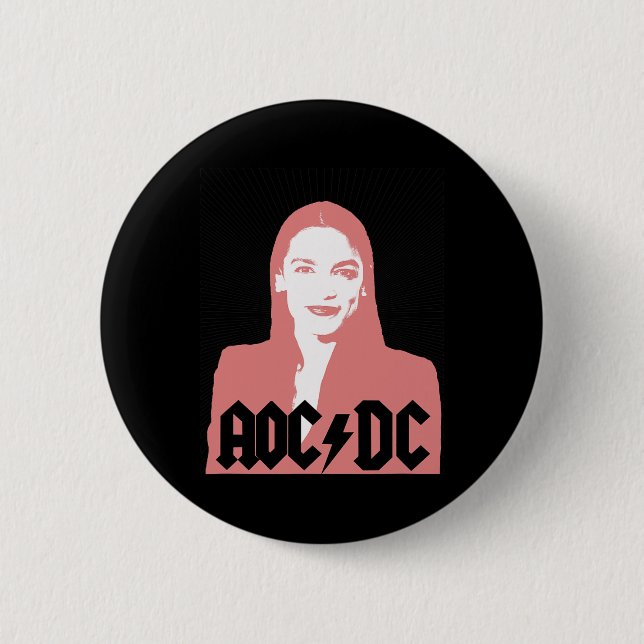 Aoc - Andria Ocasio-cortez - Latina Congress  Button (Front)