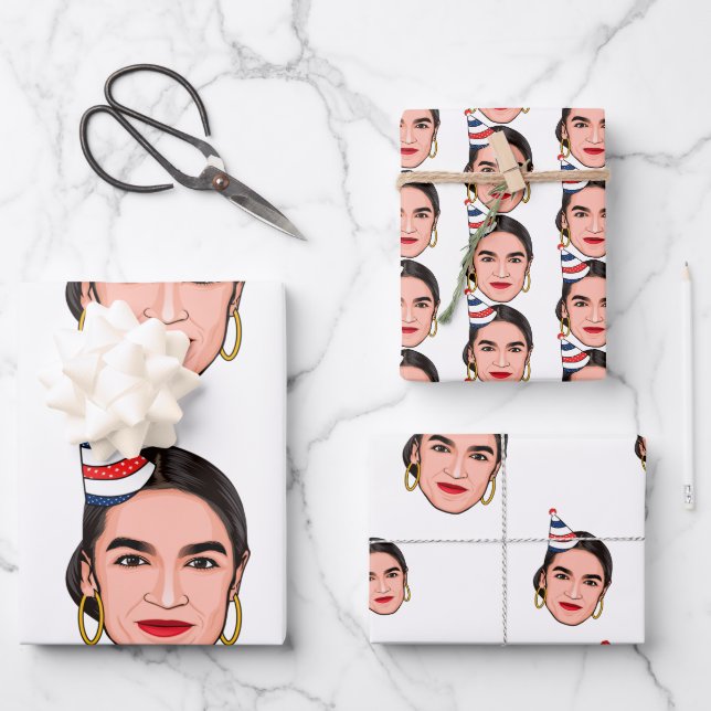 AOC BIRTHDAY WRAPPING PAPER SHEETS (Front)