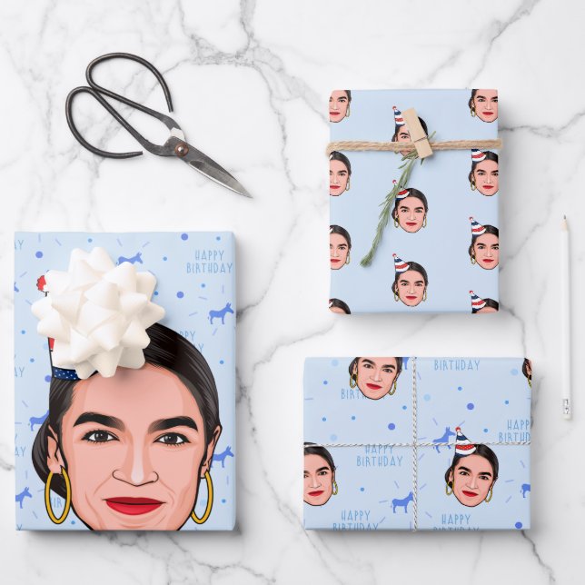 AOC BIRTHDAY WRAPPING PAPER SHEETS (Front)