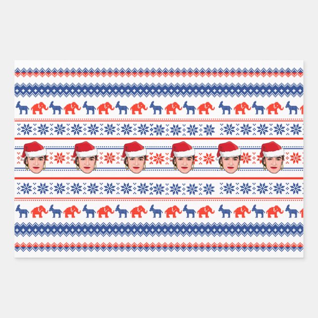 AOC Christmas Wrapping Paper Sheets (Front)