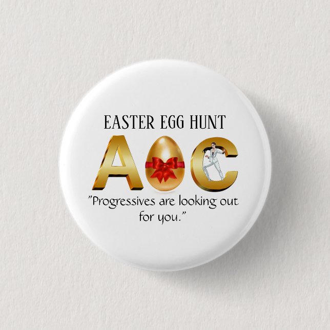 AOC Easter Egg Hunt Button (Front)