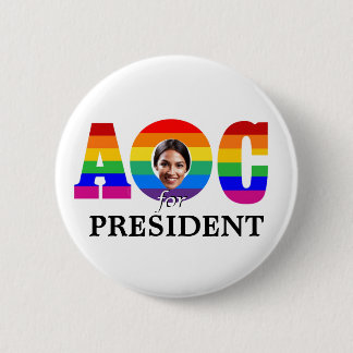 AOC for President Button