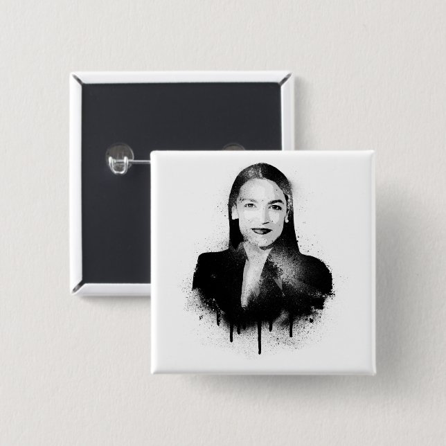 AOC Graffiti Art Button (Front & Back)