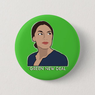 AOC: Green New Deal Button