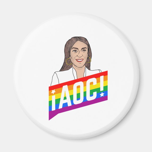 AOC LGBT PRIDE MAGNET (Front)