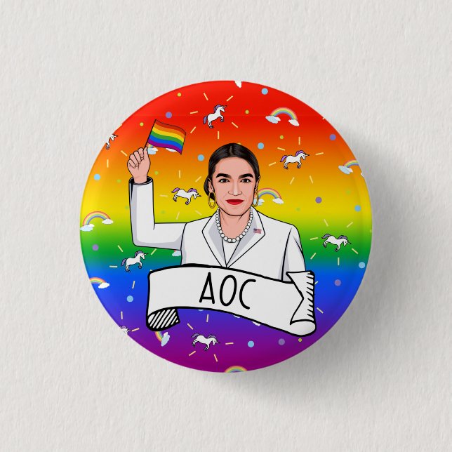 AOC Pride Button (Front)