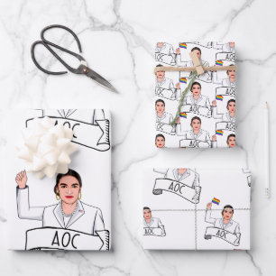 AOC Pride Wrapping Paper Sheets