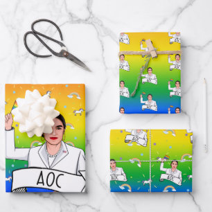 AOC Pride Wrapping Paper Sheets