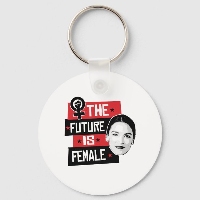 AOC The Future is Female Keychain (Front)