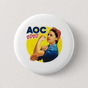 AOC the Riveter 2020 Button