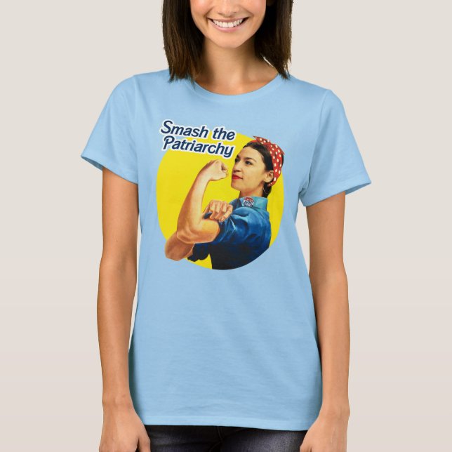 AOC The Riveter: Smash the Patriarchy T-Shirt (Front)